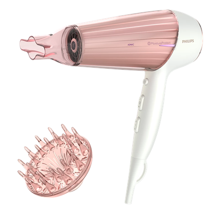 Philips | Hair kuivati | HP8281/00 | 2300 W | Number of temperature settings 6 | Ionic funktsioon | Diffuser nozzle | Pearl White/Pink Golden