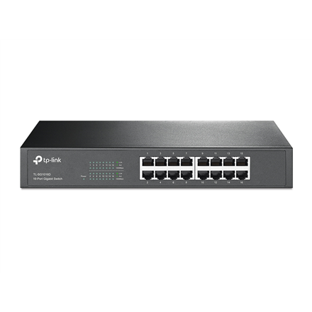 TP-LINK | Switch | TL-SG1016D | Unmanaged | Desktop/Rackmountable | võimsus supply type External