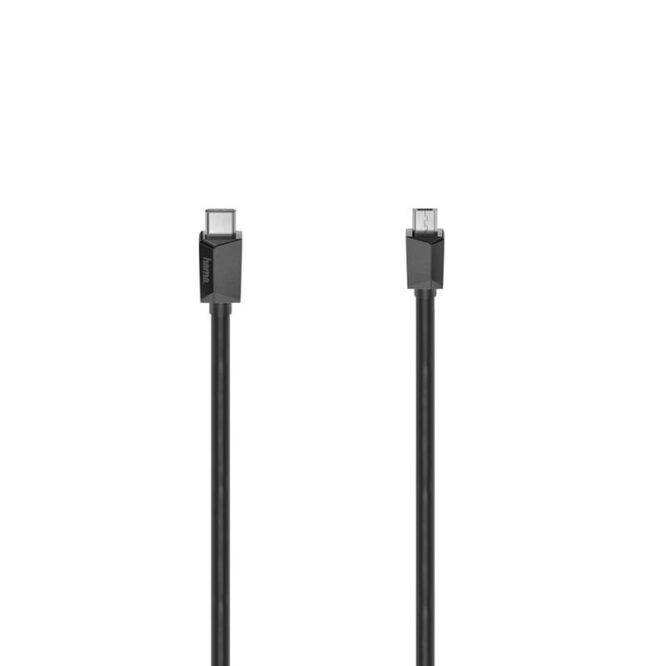 Hama USB-A/Micro-USB Cable, 1,5 m, must - Kaabel