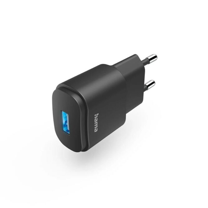 Hama Charger, 6 W, USB-A, must - Vooluadapter