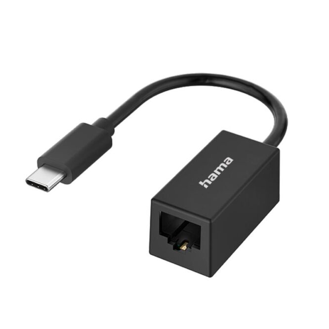 Hama Network Adapter, USB-C -> LAN, must - Adapter