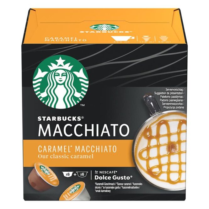 Nescafe Dolce Gusto Starbucks Caramel Macchiato, 6 portsjonit - Kohvikapslid