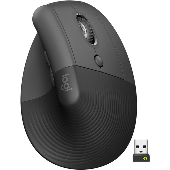 Logitech Lift Vertical Ergonomic Mouse, vaikne, must - Juhtmevaba optiline hiir