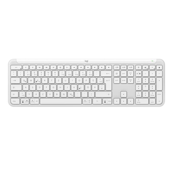 Logitech Signature Slim K950, US, valge - Juhtmevaba klaviatuur