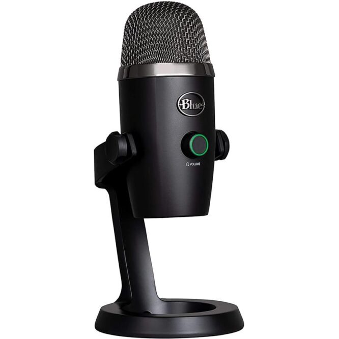 Blue Yeti Nano, 3,5 mm, USB, must - Mikrofon