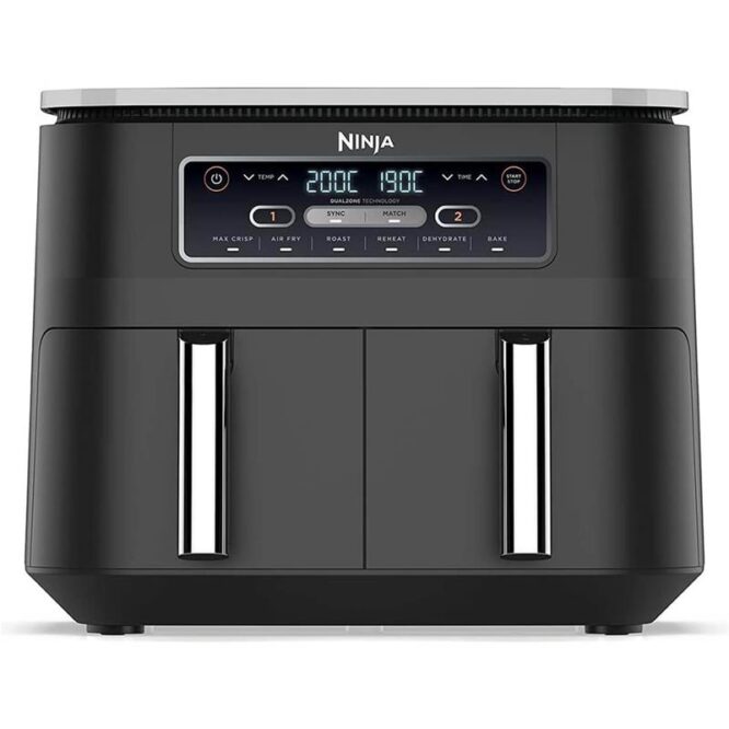 Ninja Foodi Dual Zone, 7,6 L, 2400 W, must - Kuumaõhufritüür