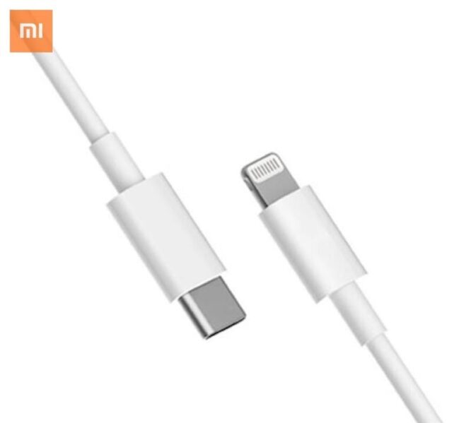 Xiaomi Mi, USB-C -- Lightning, 1 m, valge - Kaabel