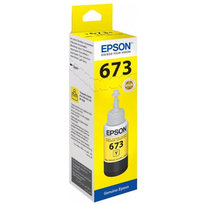 Tindimahuti täitepudel Epson T6734 (kollane)