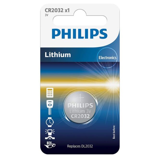 Patarei Philips CR2032 3 V Lithium