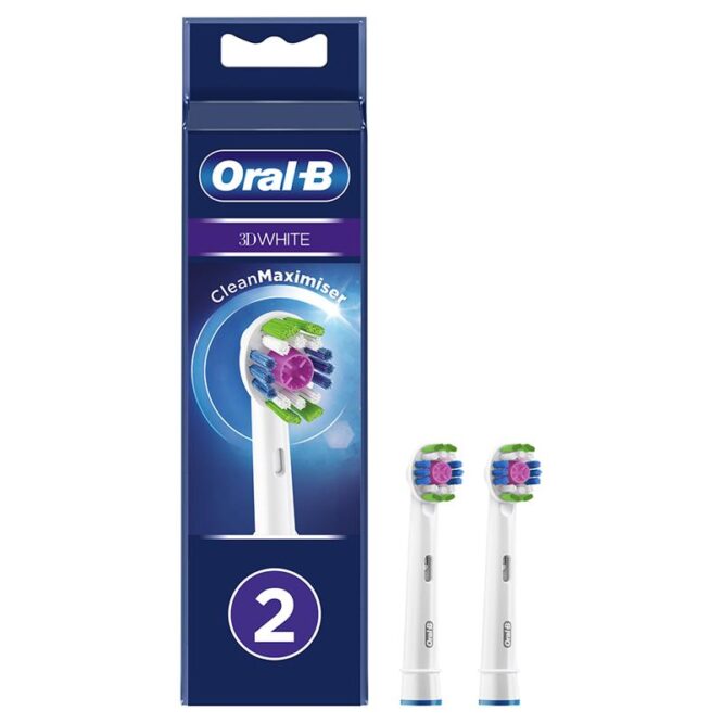 Braun Oral-B Pro 3D White, 2 tk, valge - Varuharjad