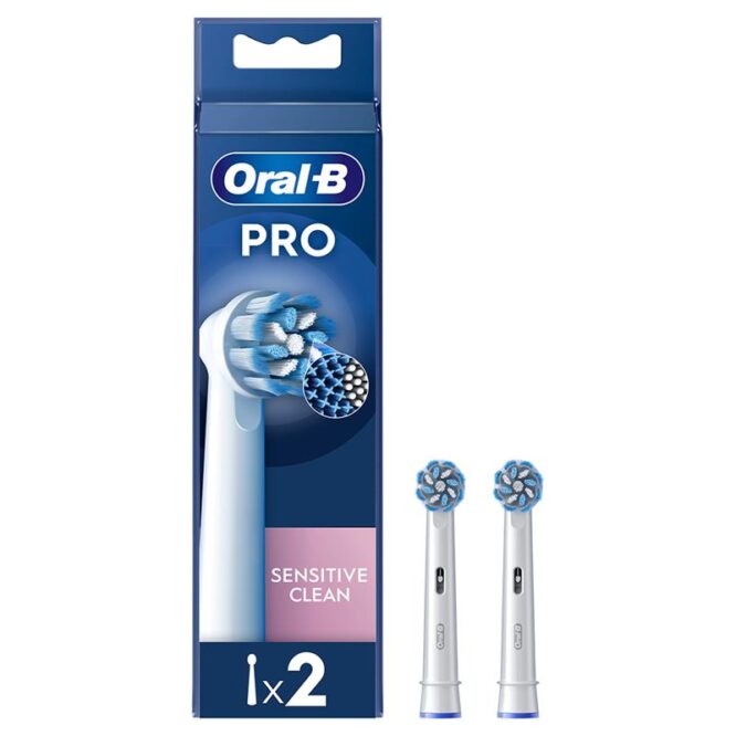 Braun Oral-B Sensitive Clean Pro, 2 tk, valge - Varuharjad