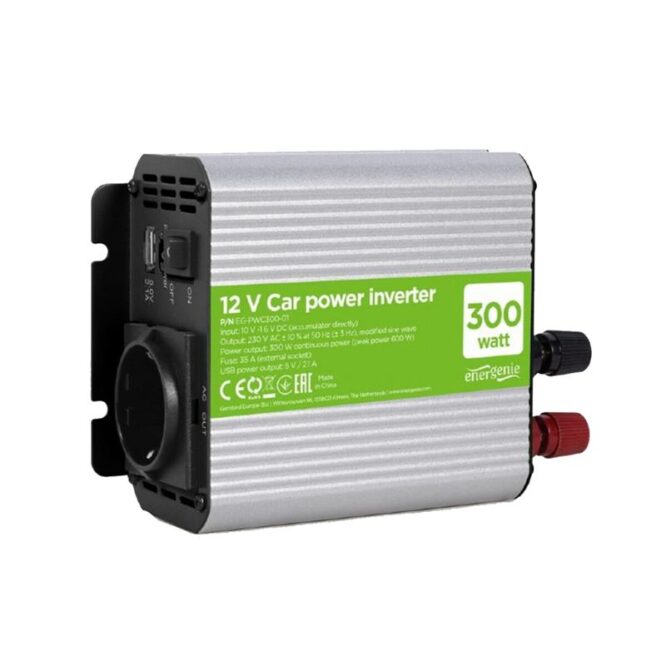 Gembird 12V-> 300W + USB port - Inverter