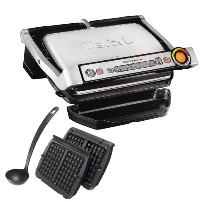 Lauagrill Tefal Optigrill+ koos vahvliplaatidega