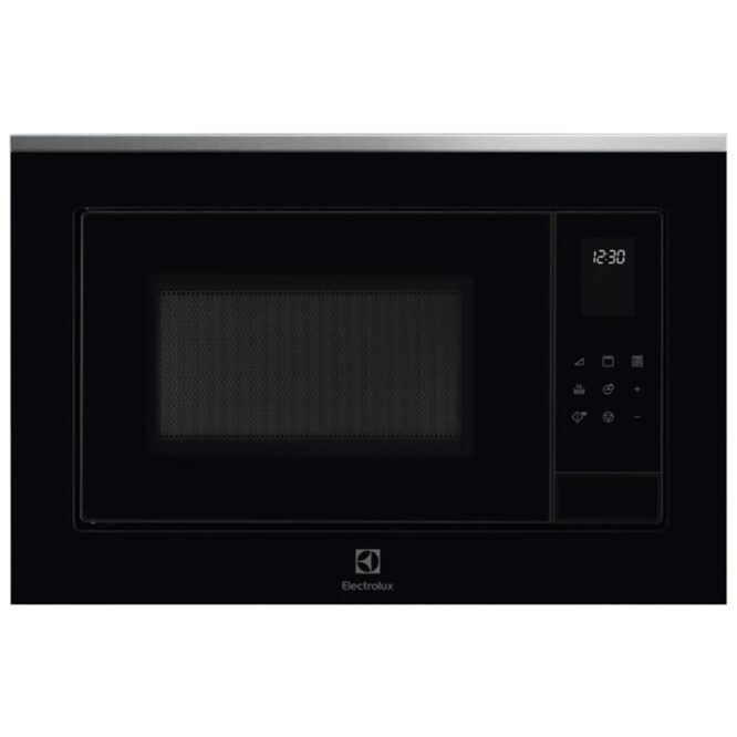 Electrolux, 25 L, 900 W, must/roostevaba teras - Integreeritav mikrolaineahi