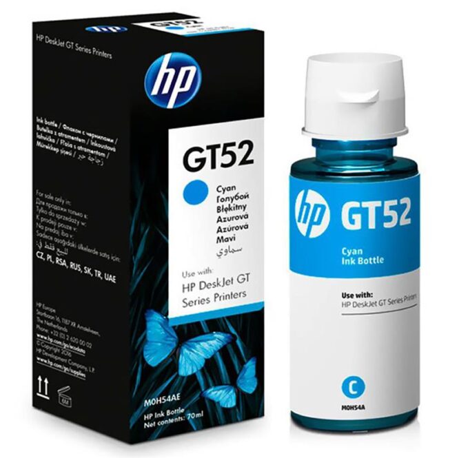 Tindimahuti täitepudel HP GT52 (tsüaan)