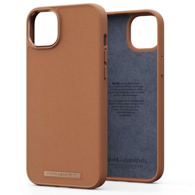 Njord byElements Genuine Leather, iPhone 14 Plus, pruun - Nahkümbris