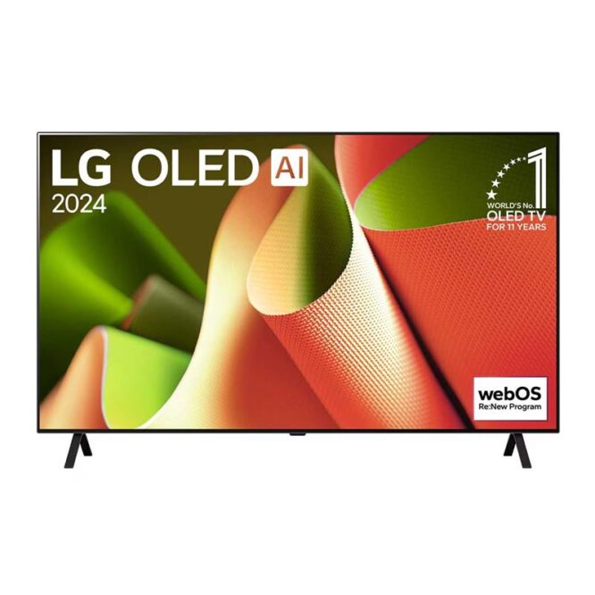 LG OLED AI B4, 55'', OLED, 4K UHD, must - Teler