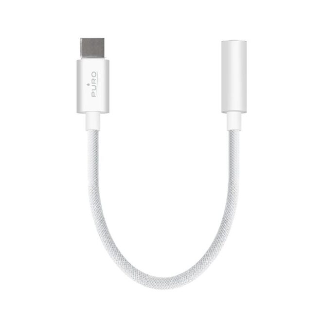 Puro Fabrik, 3,5 mm - USB-C, valge - Adapter