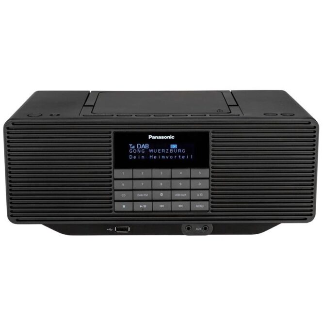 Panasonic RX-D70BT, FM, DAB+, USB, Bluetooth, AUX, must - Kaasaskantav magnetoola