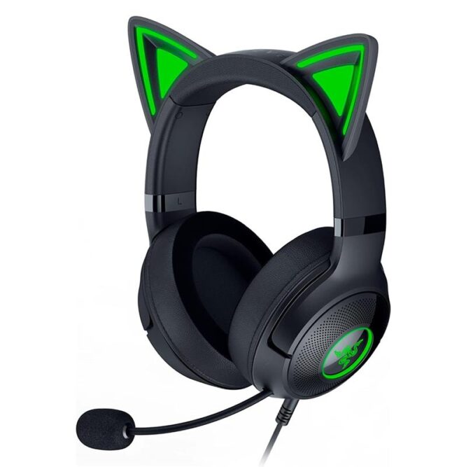 Razer Kraken Kitty V2, must - Juhtmega peakomplekt