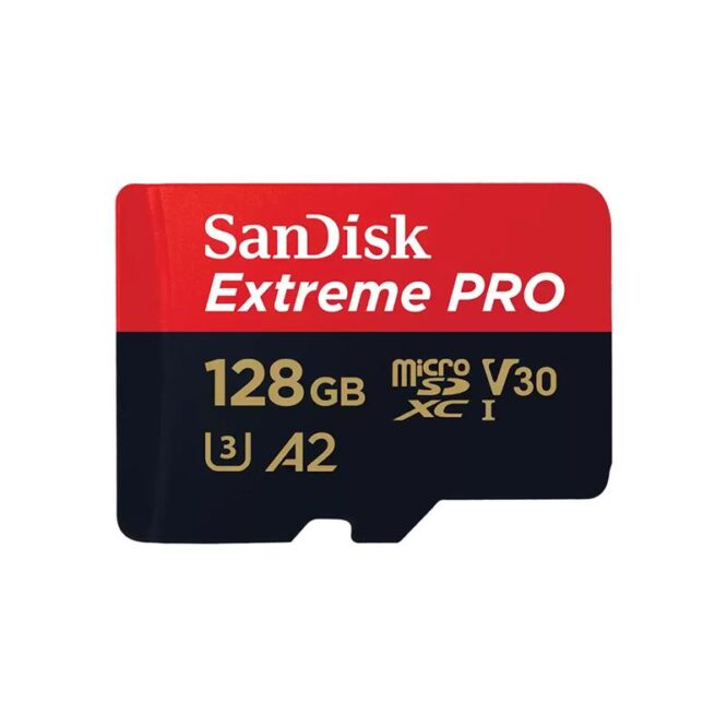 SanDisk Extreme Pro UHS-I, microSD, 128 GB - Mälukaart ja adapter