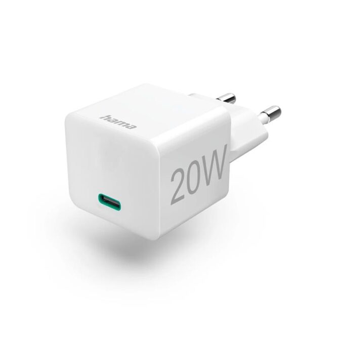 Hama Fast Charger, USB-C, 20 W, valge - Vooluadapter