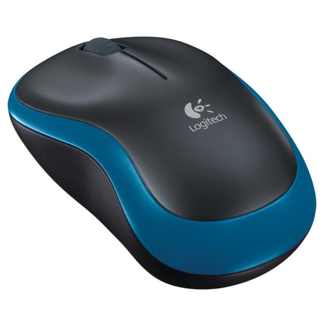 Logitech M185, hall/sinine - Juhtmevaba optiline hiir