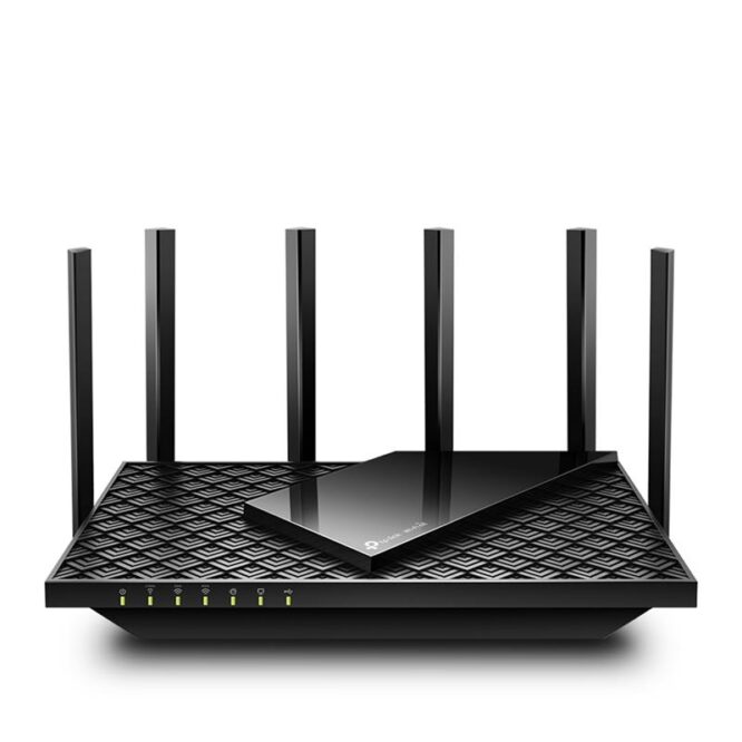 TP-Link Archer AXE75, AXE5400 Tri-Band Gigabit Wi-Fi 6E, must - WiFi ruuter