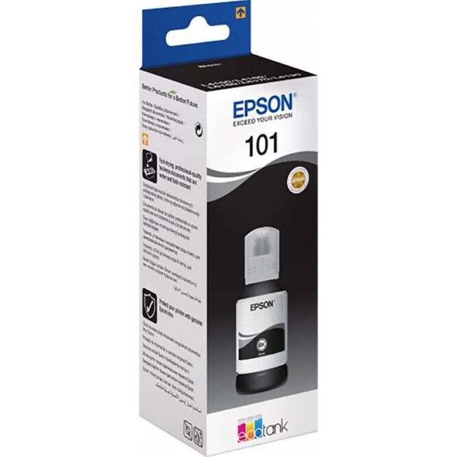 Tindimahuti täitepudel Epson 101 EcoTank (must)