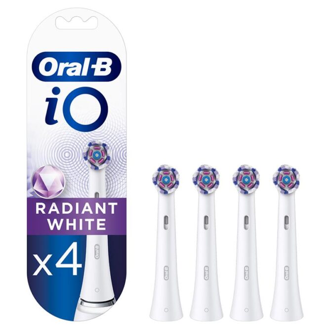 Braun Oral-B iO Radiant White, 4 tk, valge - Varuharjad