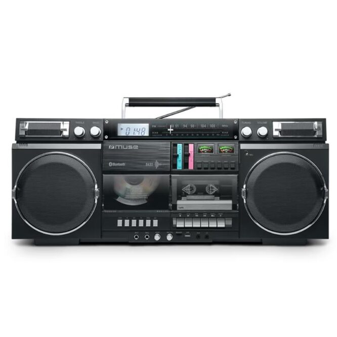 Muse M-380 Ghetto Blaster, must - Kaasaskantav magnetoola