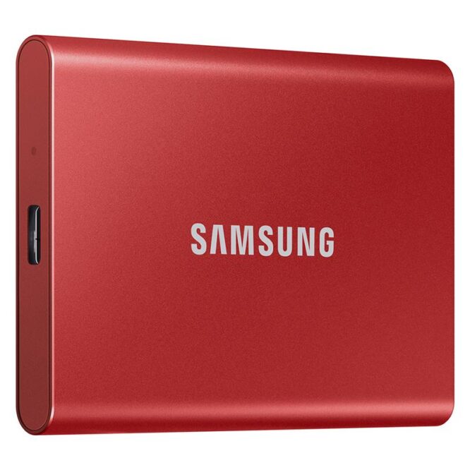 Samsung T7, 1 TB, USB 3.2, punane - Väline SSD