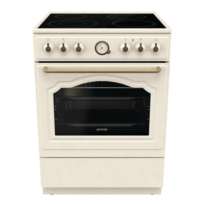 Gorenje, 11 funktsiooni, 71 L, laius 60 cm, beež - Keraamiline pliit