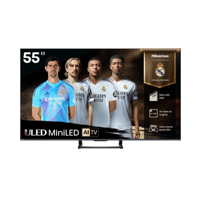 Hisense U7Q, 55'', 4K UHD, Mini LED, must - Teler