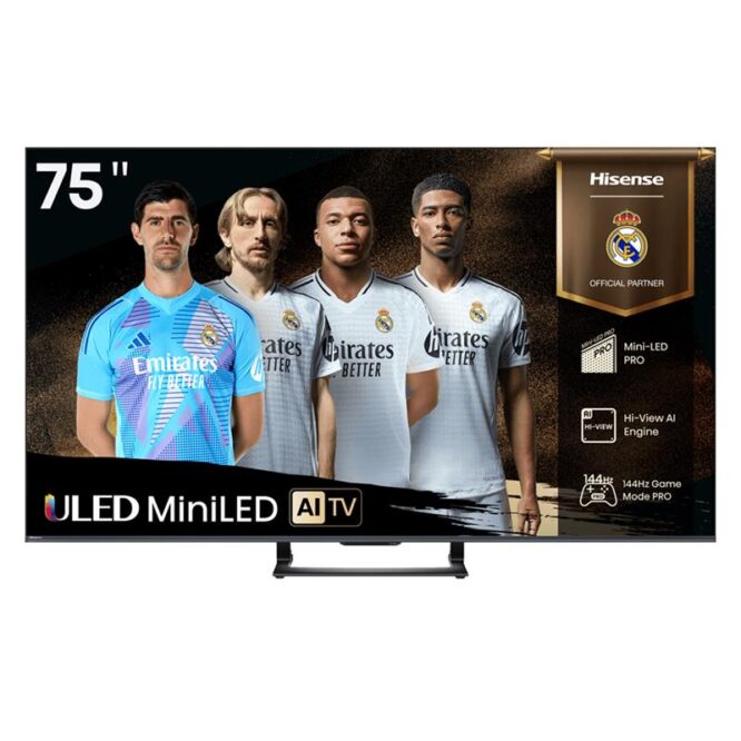 Hisense U7Q, 75'', 4K UHD, Mini LED, must - Teler