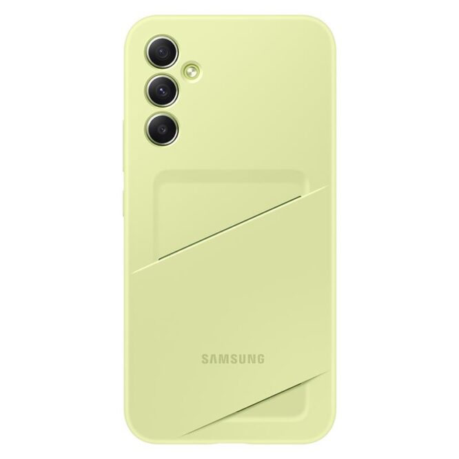 Samsung Card Slot Cover, Galaxy A34, kaarditaskuga, heleroheline - Ümbris