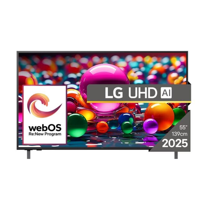 LG UHD AI UA75, 55'', 4K UHD, LED LCD, must - Teler