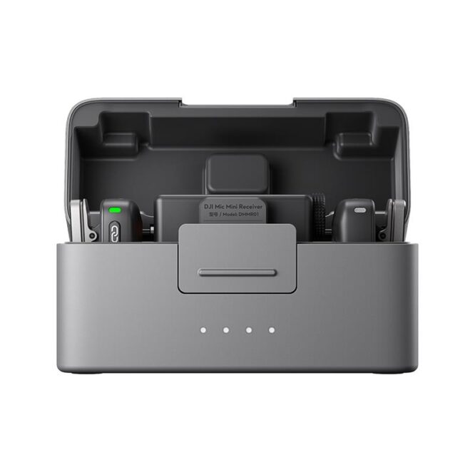 Dji Mic Mini, 2 TX + 1 RX + Charging Case, must - Juhtmevaba mikrofon