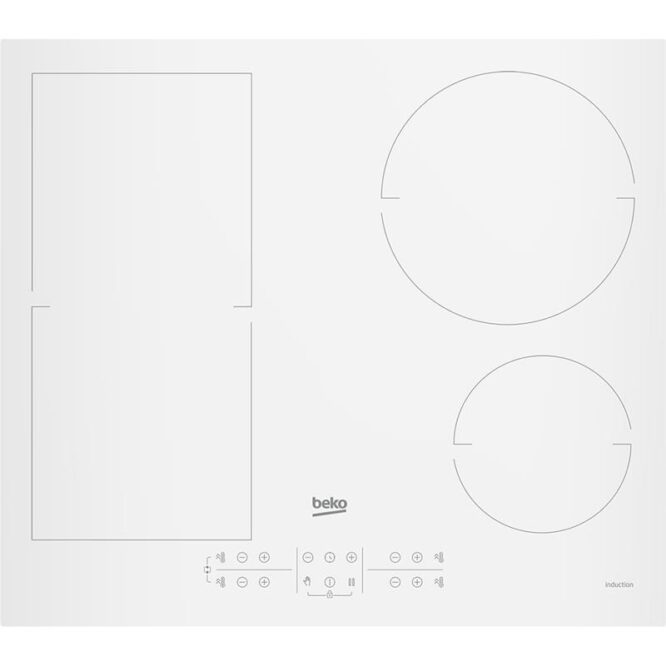 Beko, laius 58 cm, valge - Integreeritav induktsioonpliidiplaat