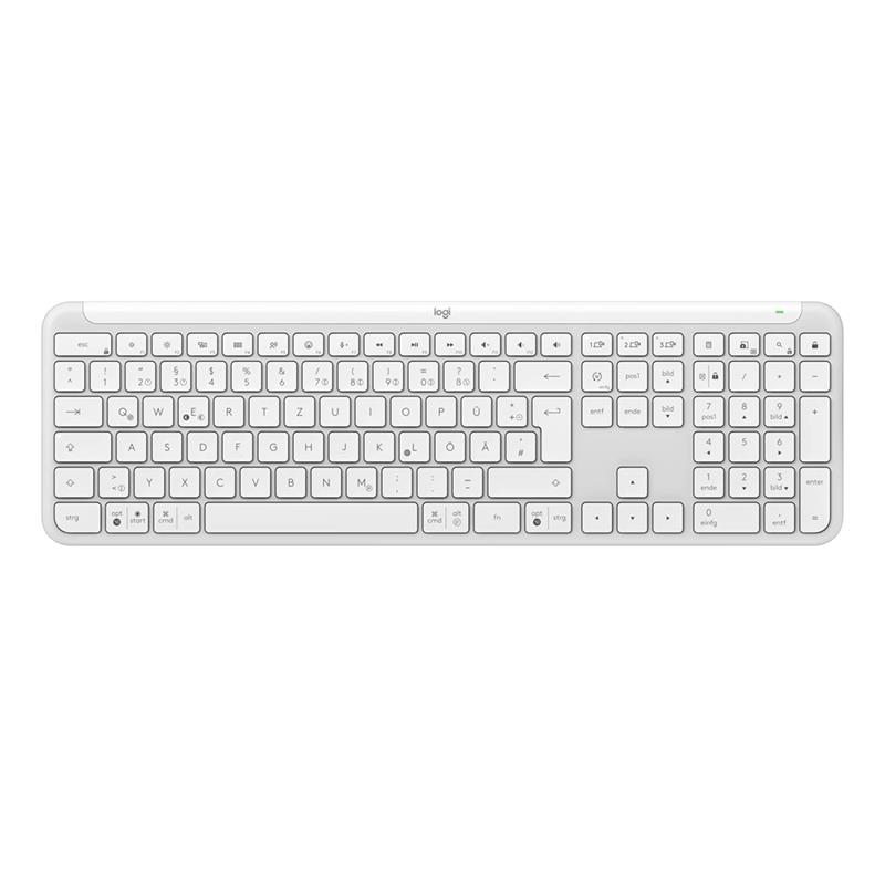 Logitech Signature Slim K950, US, valge - Juhtmevaba klaviatuur