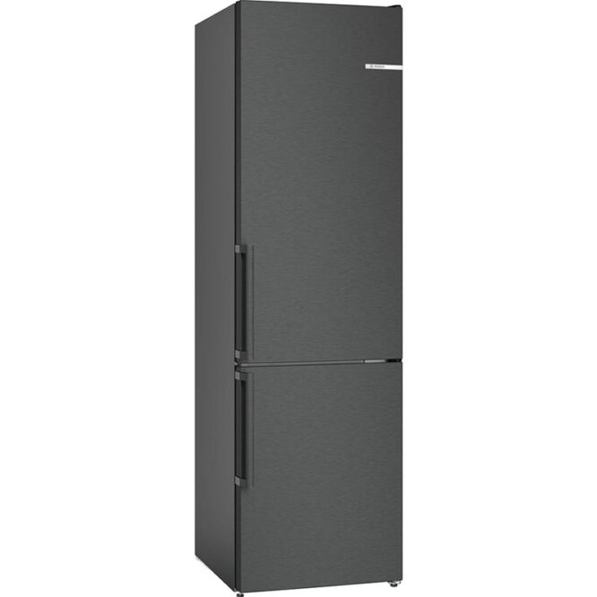 Bosch, NoFrost, 321 L, kõrgus 186 cm, must roostevaba teras - Külmik
