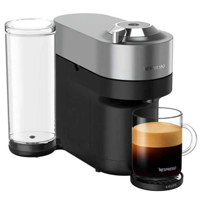Krups Nespresso Vertuo Pop+, titaan - Kapselkohvimasin