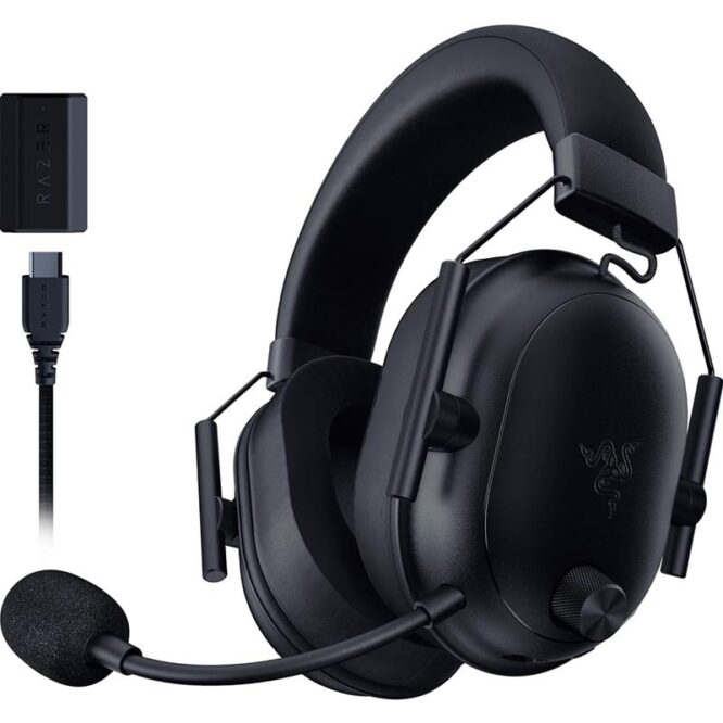 Razer Blackshark V2 Hyperspeed, must - Juhtmevaba peakomplekt