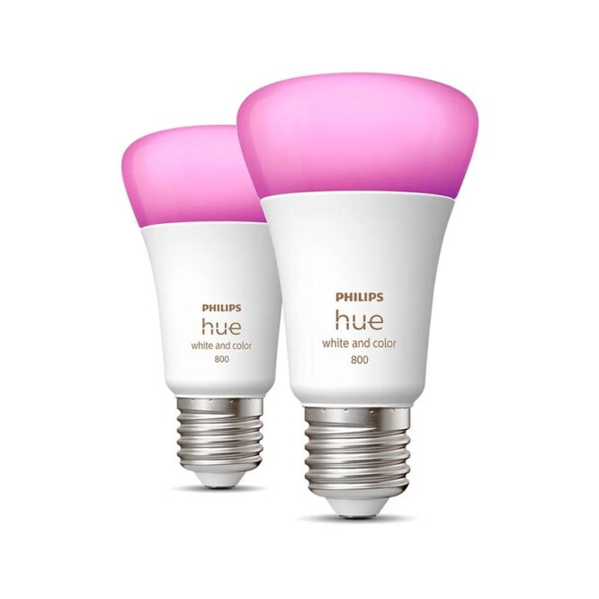 Philips Hue White and Color Ambiance 800, E27, värviline, 2 tk - Nutivalgusti