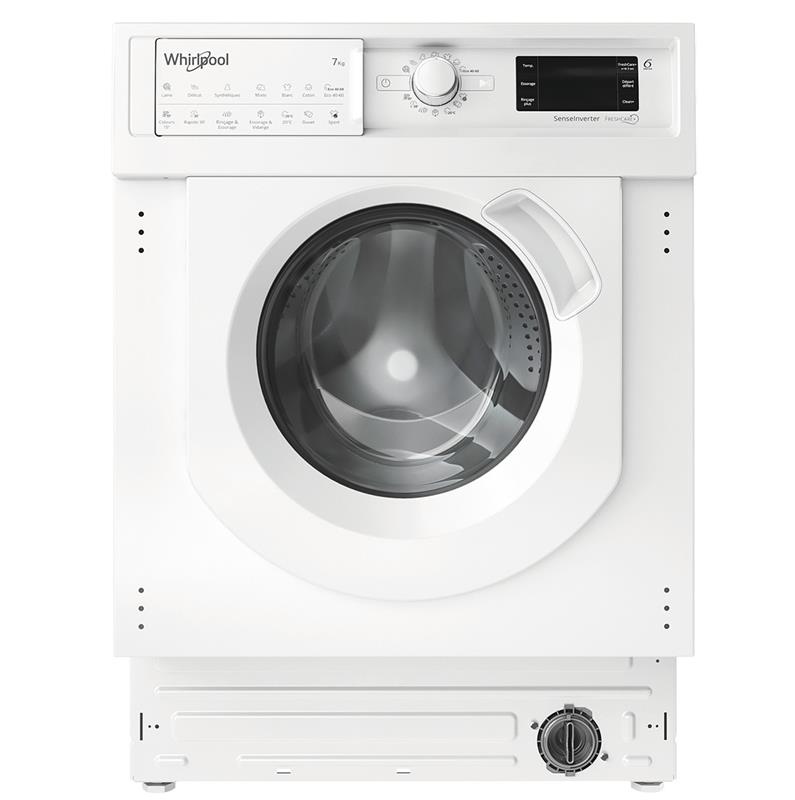 Whirlpool, 7 kg / 5 kg, sügavus 55 cm, 1400 p/min - Integreeritav kuivatiga pesumasin