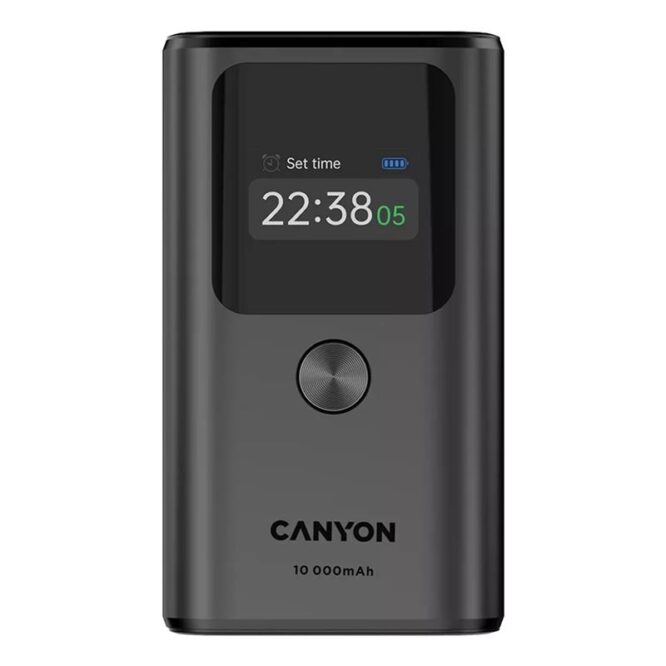 Canyon OnPower 130, 10000 mAh, tumehall - Akupank