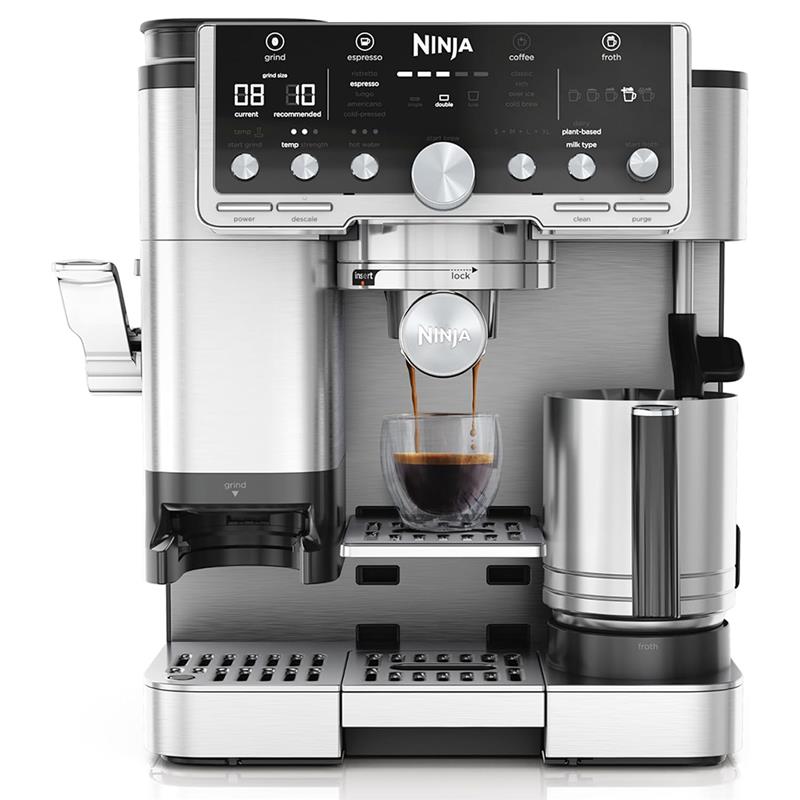 Ninja Luxe Café Pro, must/roostevaba teras - Espressomasin