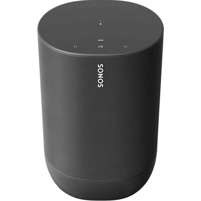 Sonos Move, must - Kaasaskantav juhtmevaba kõlar