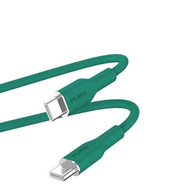 Puro Soft, USB-C / USB-C, 1,5m, tumeroheline - Kaabel