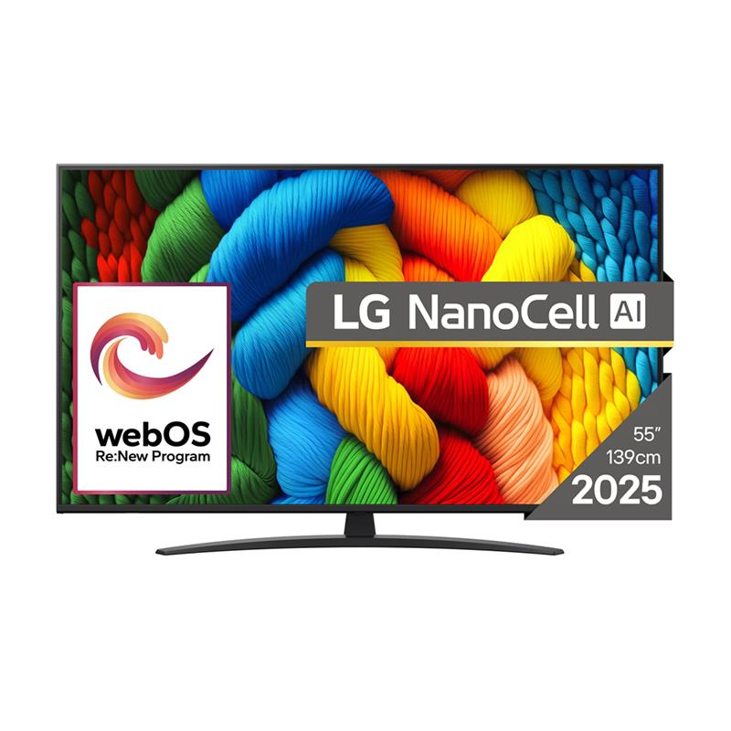LG NANO81 AI, 55'', LED LCD, NanoCell, must - Teler